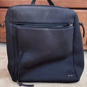 The Sak Olvera Metro Backpack Black Work Bag Zip Top Fabric Travel Bag
